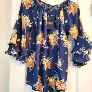 Ralph Lauren Chaps flowy top